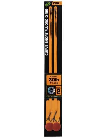 Bas de ligne monté curve short fluoro D-Rig Fox 2