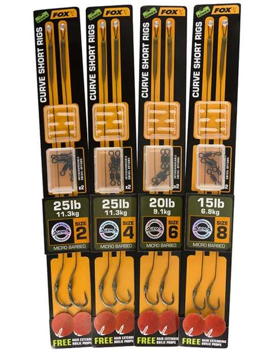 Bas de ligne monté curve short ready Rigs Fox