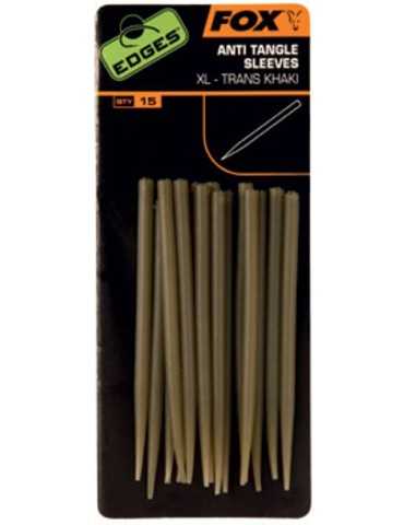 Anti-tangle sleeves trans khaki XL Fox Edges