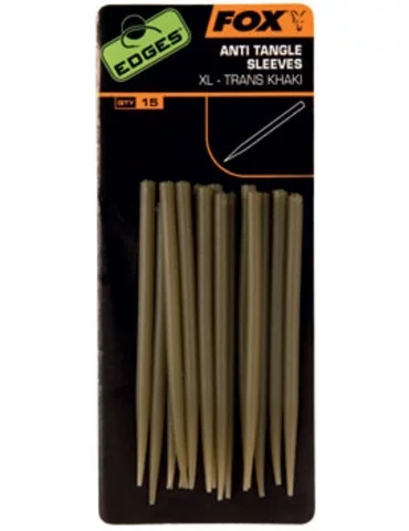 Anti-tangle sleeves trans khaki XL Fox Edges