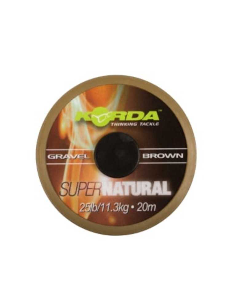 Tresse Bas De Ligne Korda Super Natural Gravel Brown 25 lb - Natusport