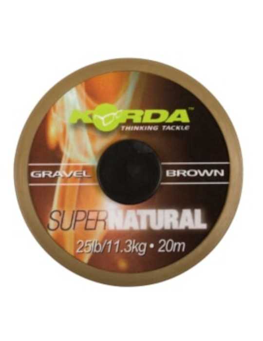 Tresse Bas De Ligne Korda Super Natural Gravel Brown 25 lb - Natusport