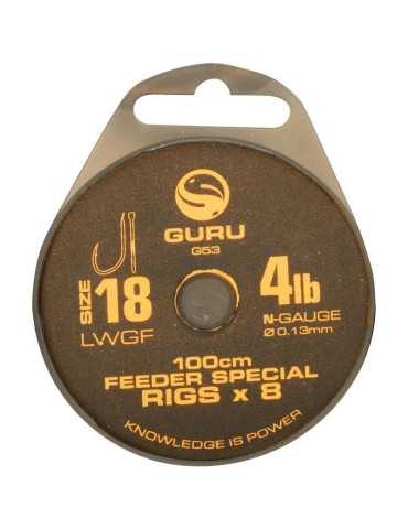 Bas De Ligne Monte Guru Lwgf Feeder Rig 1 m T14 - Natusport