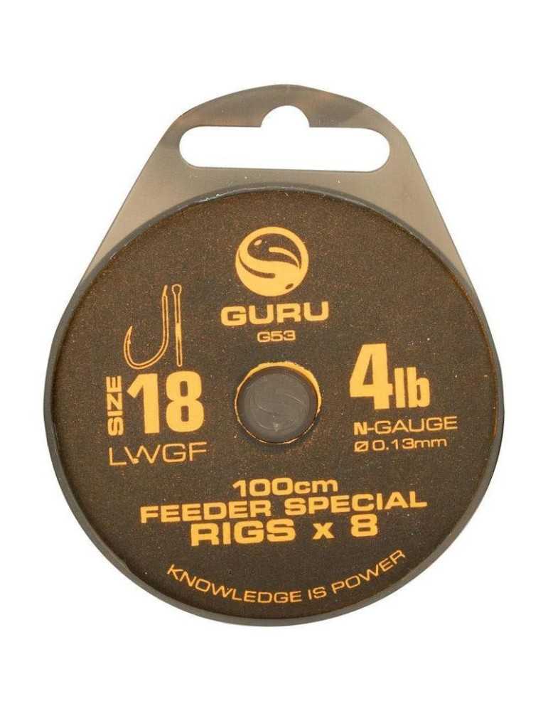 Bas De Ligne Monte Guru Lwgf Feeder Rig 1 m T14 - Natusport