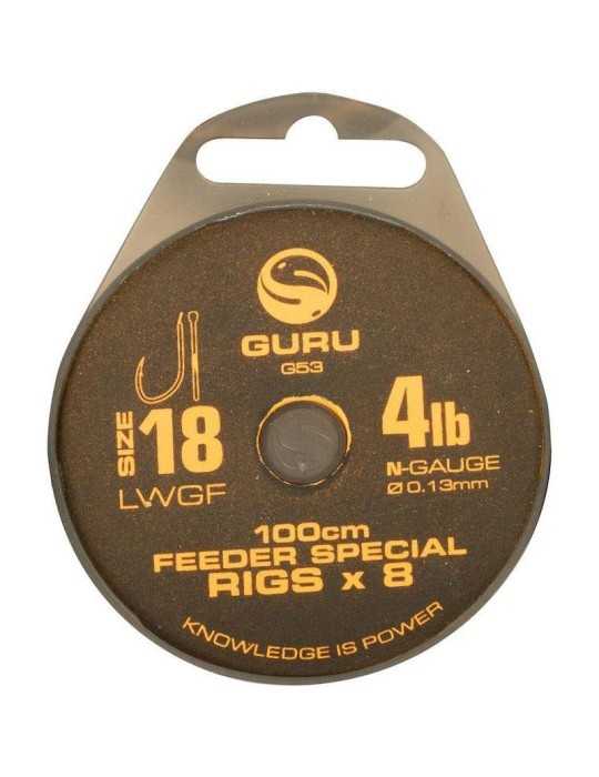 Bas De Ligne Monte Guru Lwgf Feeder Rig 1 m T14 - Natusport