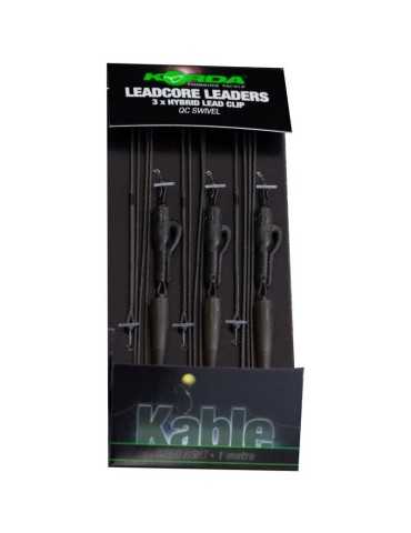 Leadcore Korda Leadcore Leader Hybrid Lead Clip Qc Weed - Natusport