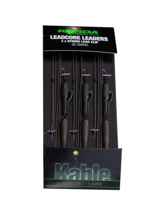 Leadcore Korda Leadcore Leader Hybrid Lead Clip Qc Weed - Natusport