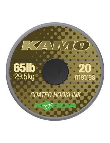 Tresse A Bas De Ligne Korda Kamo Coated Hooklink 20m 65lb - Natusport