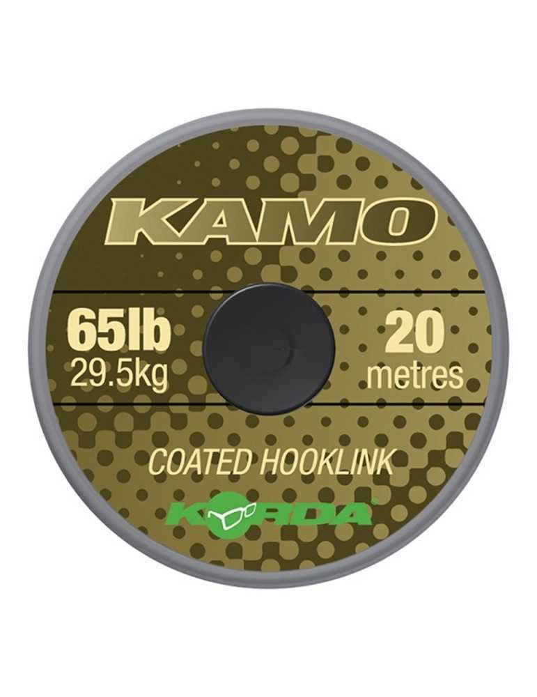 Tresse A Bas De Ligne Korda Kamo Coated Hooklink 20m 65lb - Natusport
