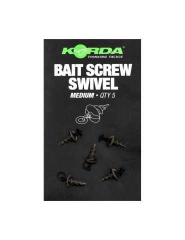 Emerillon Korda Micro Ring Swivel Bait Screw Medium - Natusport
