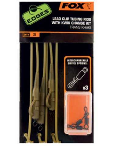 Kit kwik change clip plomb tubing rig Fox Edges
