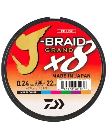 Tresse Daiwa J-Braid Grand X8