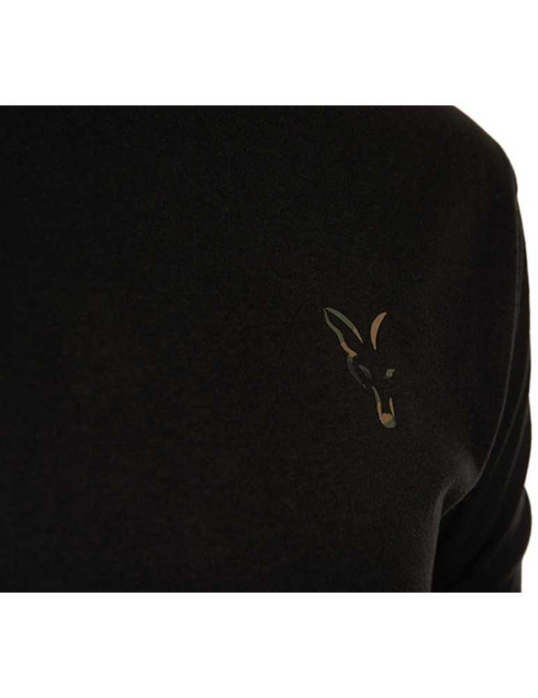 T-shirt noir avec logo Fox