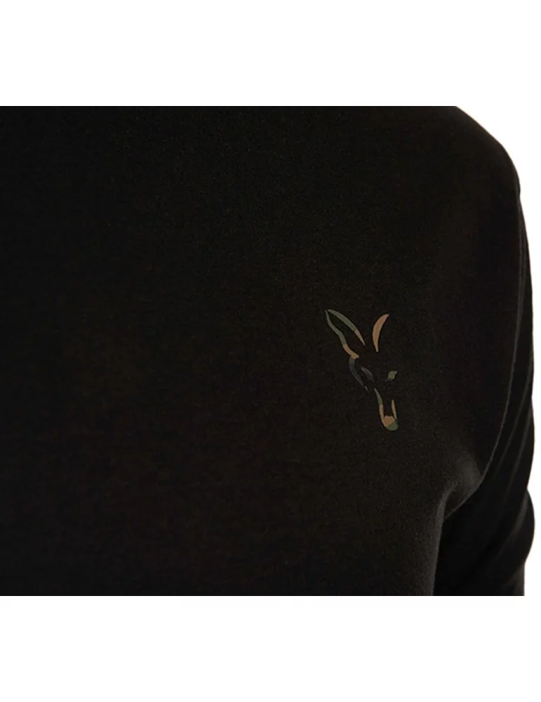 T-shirt noir avec logo Fox