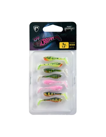 Pack 8 leurres UV Micro fry Fox Rage pêche carnassier - Natusport 2