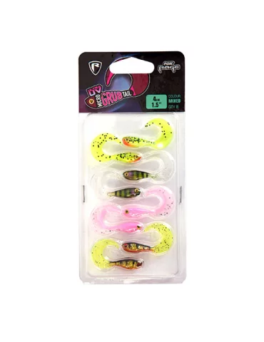 Pack 8 leurres UV Micro grub Fox Rage pêche carnassier - Natusport 2
