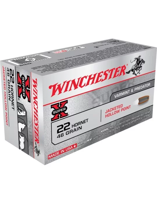 Winchester .22 Hornet Hollow Point 46 gr