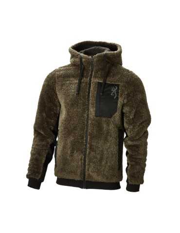 Sweatshirt Snapshot Warm Sherpa vert Browning - Natusport
