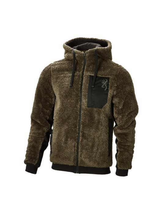 Sweatshirt Snapshot Warm Sherpa vert Browning - Natusport