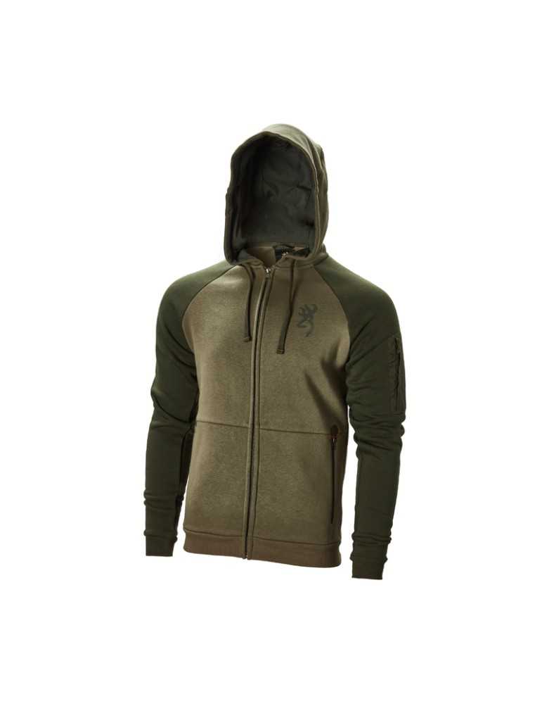 Sweatshirt zip Snapshot Two Tones Browning - Natusport