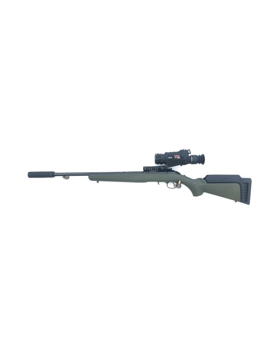 Pack ruger American rimfire green calibre 22 lr + lunette thermique burris