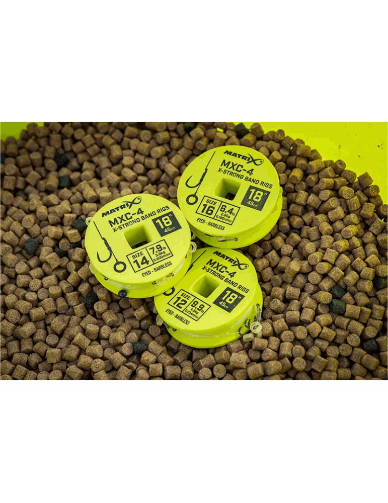Hameçon monté MXC-4 X-strong bait band rigs Matrix pêche - Natusport
