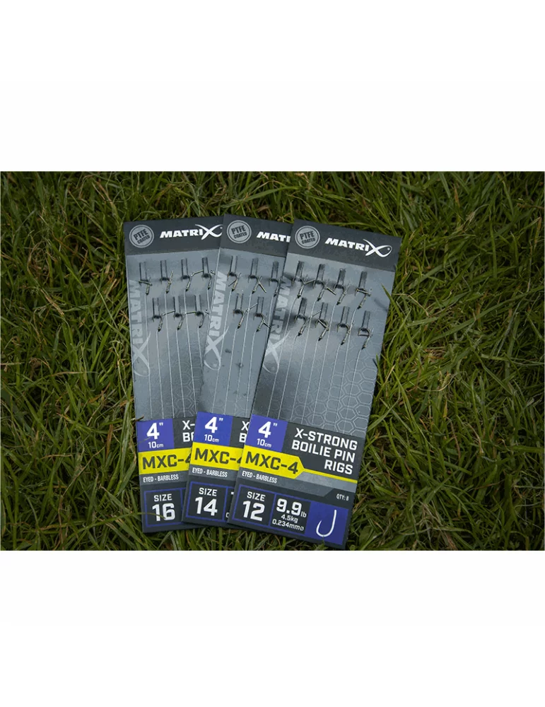 Bas de ligne MXC-4 X-strong boilie pin rigs Matrix pêche - Natusport