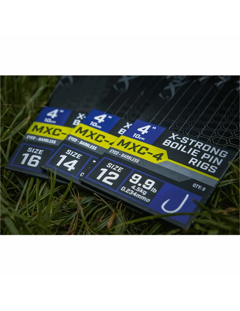 Bas de ligne MXC-4 X-strong boilie pin rigs Matrix pêche - Natusport