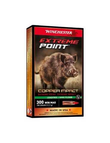 Winchester Extreme-Point Cooper Impact 300 Win. Mag 180 grains sans plomb