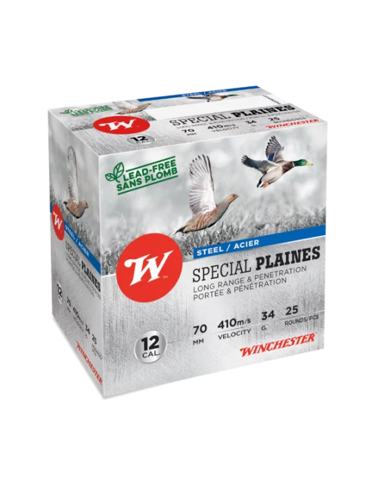 Winchester acier special plaines 34g 12/70 *