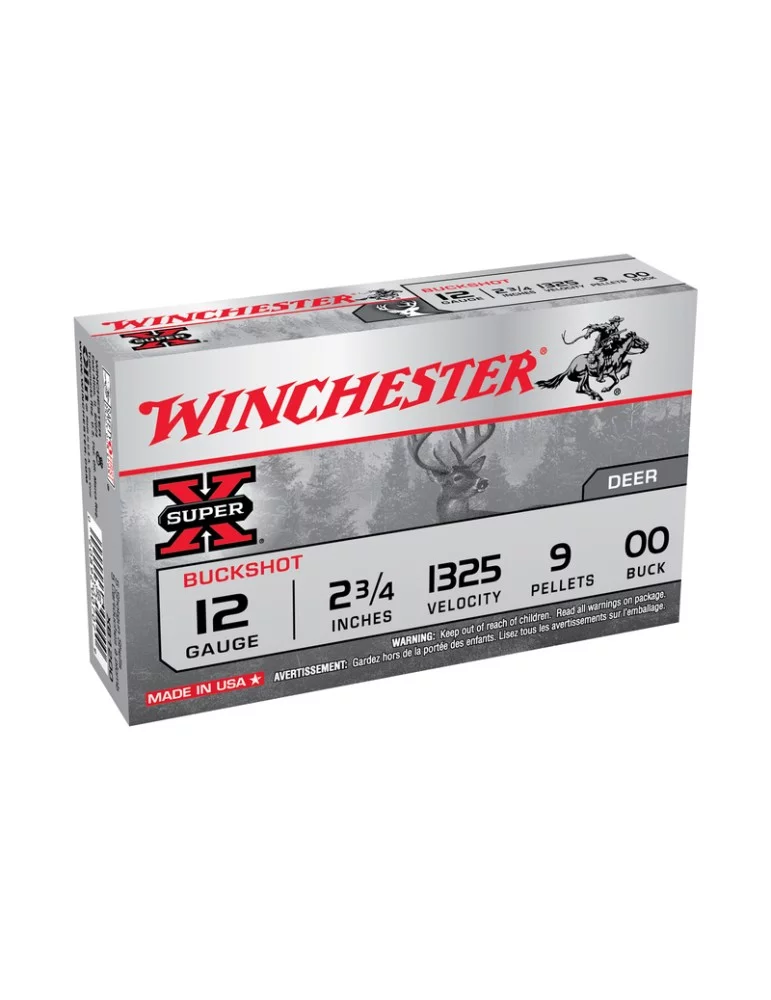 Winchester buckshot super x chevrotine chasse - Natusport