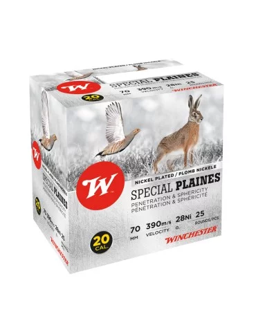 Cartouche chasse Special Plaine nickelé 20/70 Winchester - Natusport