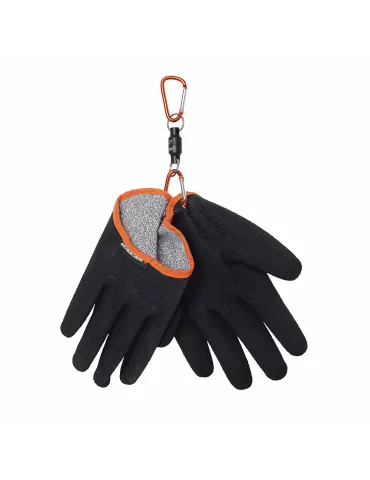 Gants Aqua guard noirs Savage Geart pêche carnassier - Natusport
