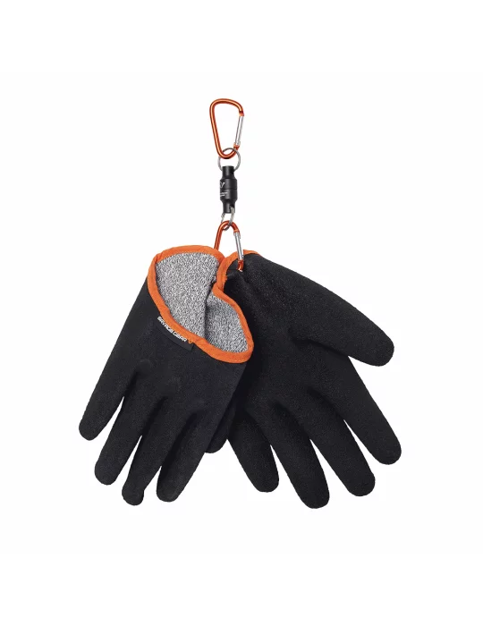Gants Aqua guard noirs Savage Geart pêche carnassier - Natusport