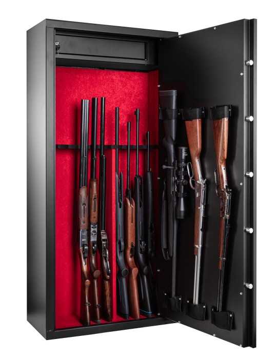 Coffre-fort 14 armes Rietti 150 cm- 2mm à serrure à clef - Natusport