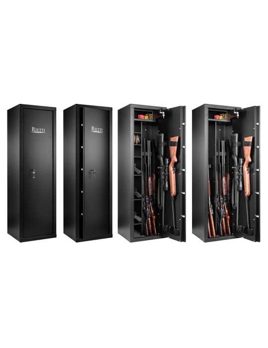 Coffre-fort 9 armes Rietti à serrure à clef - 150 cm - 2mm - Natusport