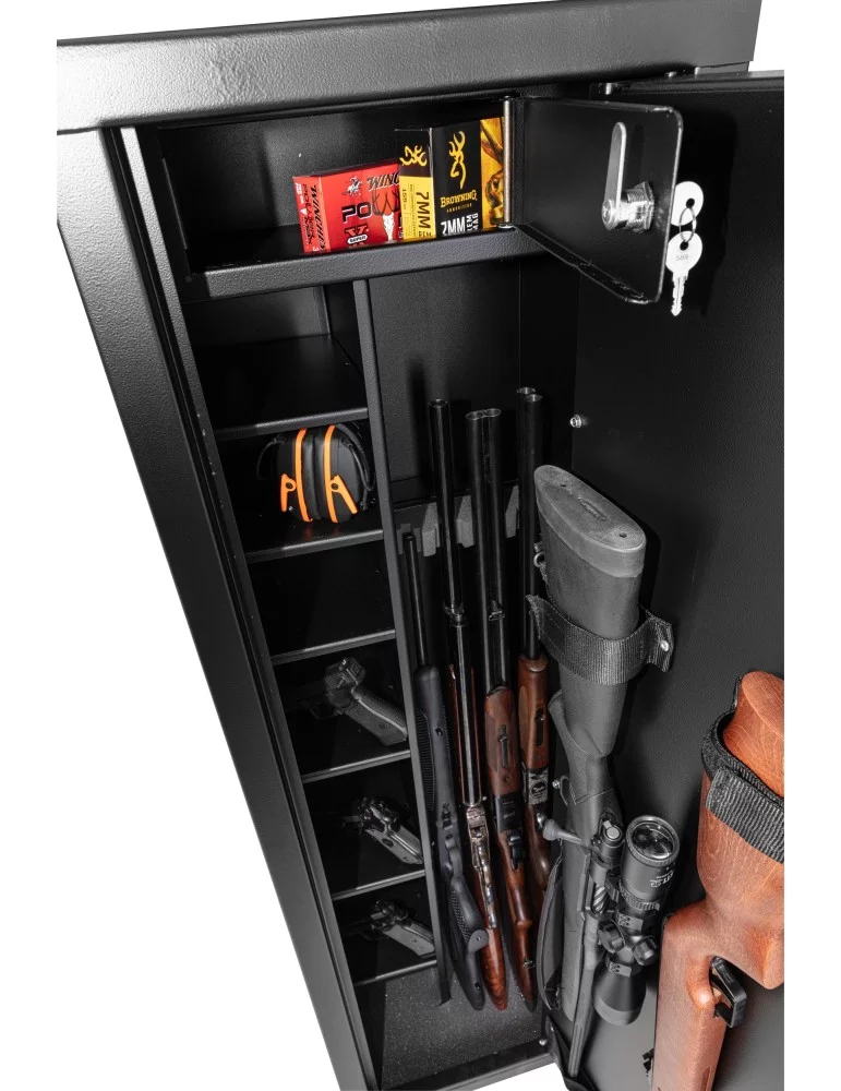 Coffre-fort 9 armes Rietti à serrure à clef - 150 cm - 2mm - Natusport