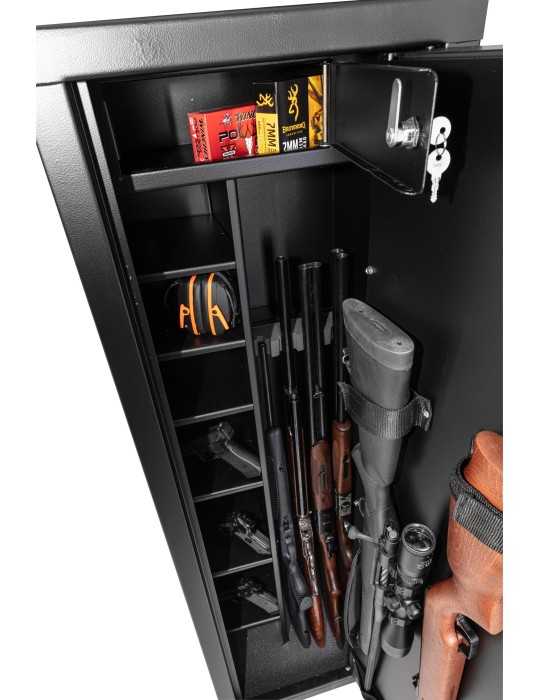 Coffre-fort 9 armes Rietti à serrure à clef - 150 cm - 2mm - Natusport