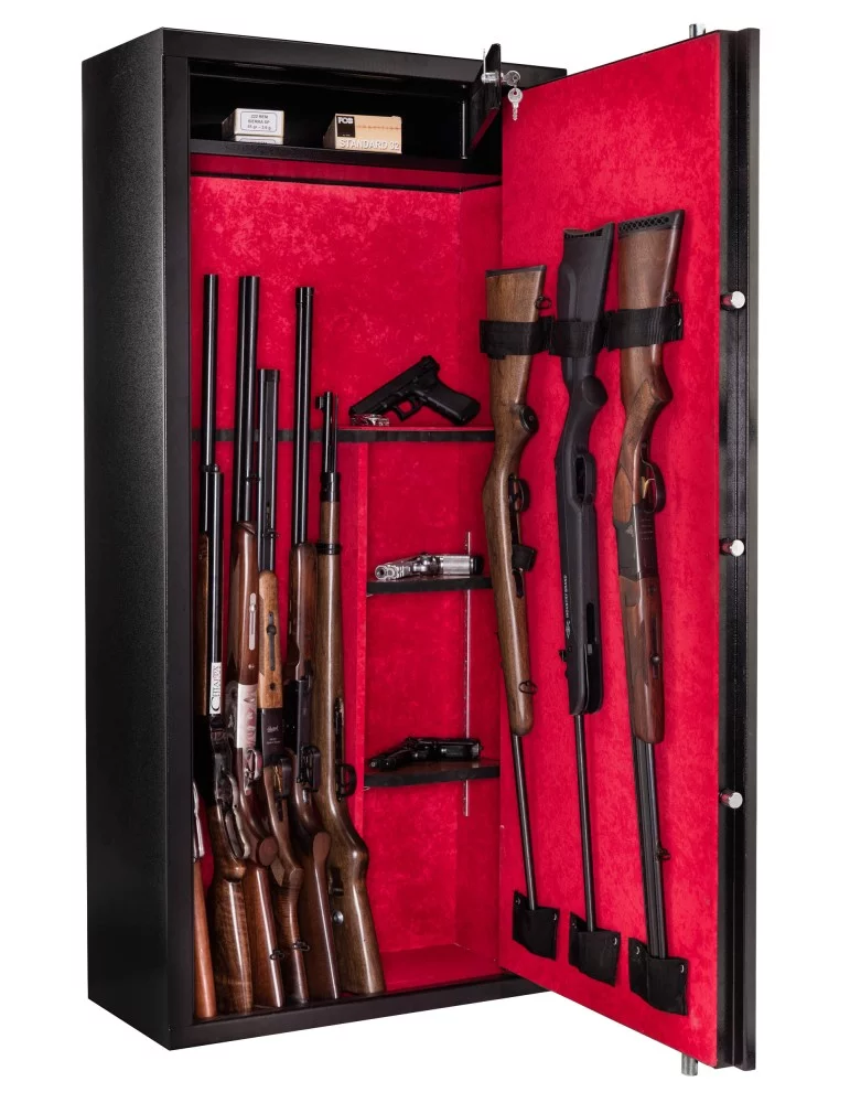 Coffre-fort 14 armes Rietti  150 cm - 3 mm à serrure à clefs - Natusport
