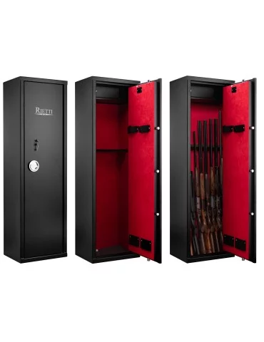 Coffre-fort 10 armes Rietti 150cm -3mm serrure à clefs - Natusport