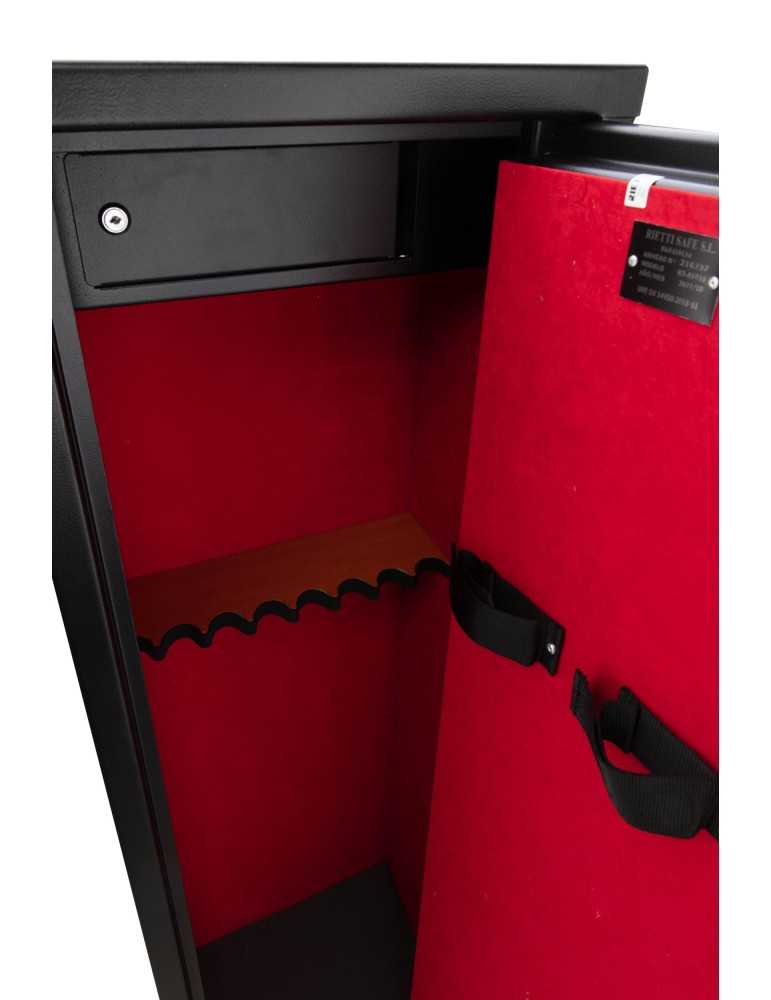 Coffre-fort 10 armes Rietti 150cm -3mm serrure à clefs - Natusport