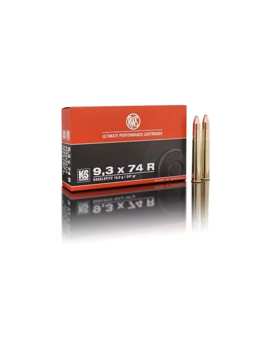 RWS 9.3x74 R KS 247 gr