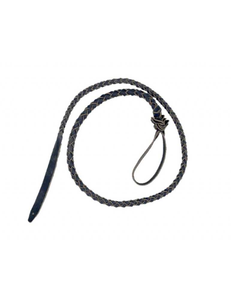 Flotte tressée en cuir avec mèche