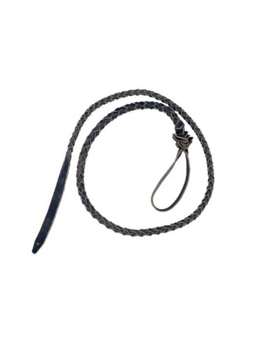 Flotte tressée en cuir avec mèche