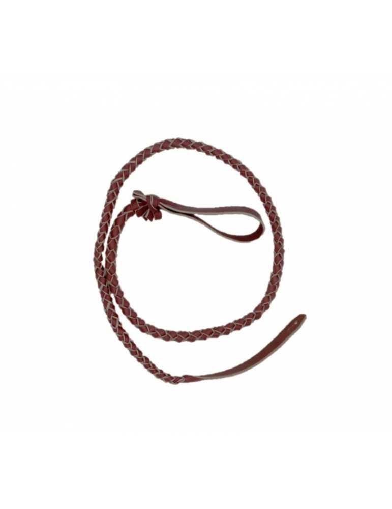 Flotte tressée en cuir avec mèche