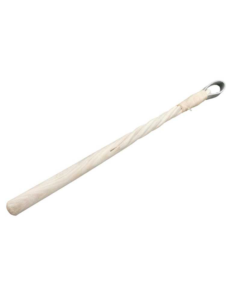 Manche de fouet torsadé en micocoulier