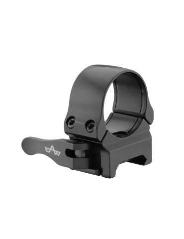 Montage basculant EAW en deux pièces avec anneau 30 mm et base hauteur 10 mm