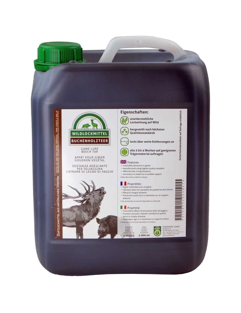 Goudron de hêtre Eurohunt pour l'agrainage des sangliers - Natusport
