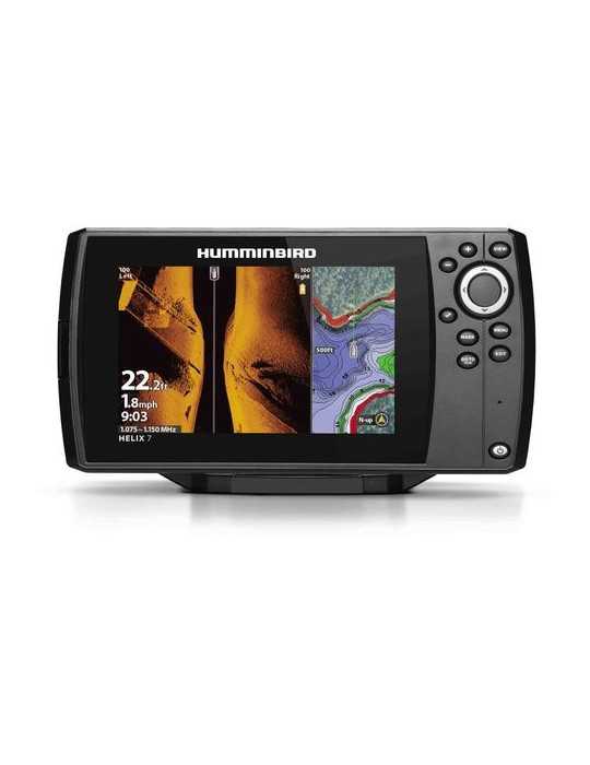 Sondeur/GPS Helix 7G4 Chirp Mega SI sonde TA Hummerbird - Natusport
