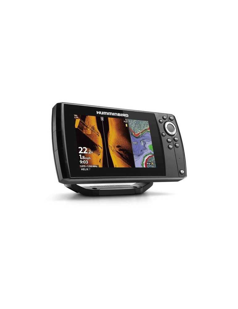 Sondeur/GPS Helix 7G4 Chirp Mega SI sonde TA Hummerbird - Natusport
